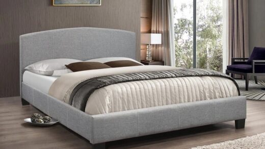 What should I look for in an upholstered bed?